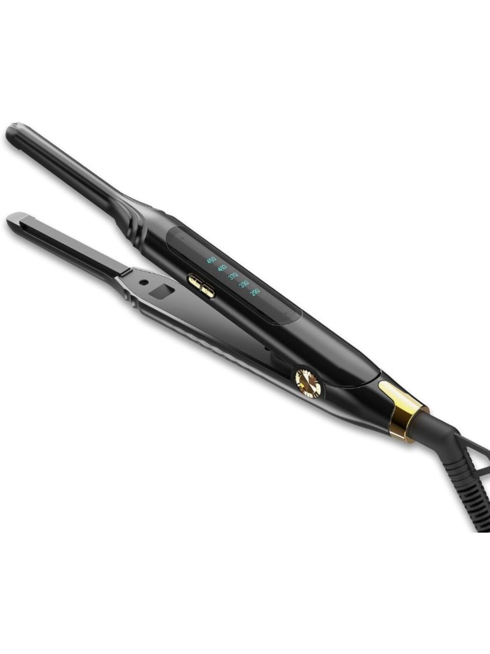 Mini Flat Iron for Short Hair, Pixie Cut & Bangs - Travel Hair Straightener with